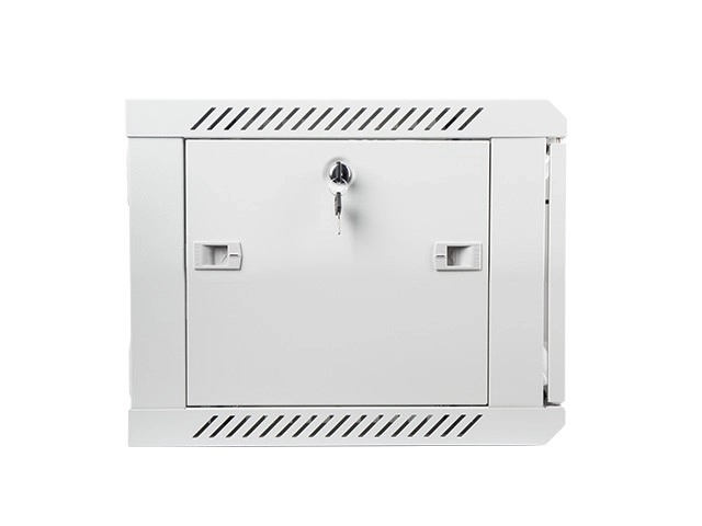 Zidni ormarić 19'' 6U 600x450 mm Siva s Ostakljenim Vrata