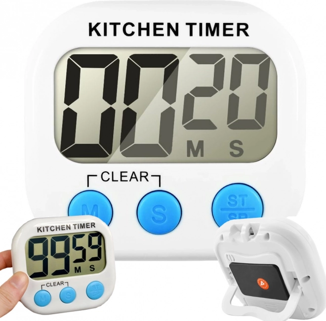 Digitalni kuhinjski mjerač vremena s magnetom i velikim LCD zaslonom