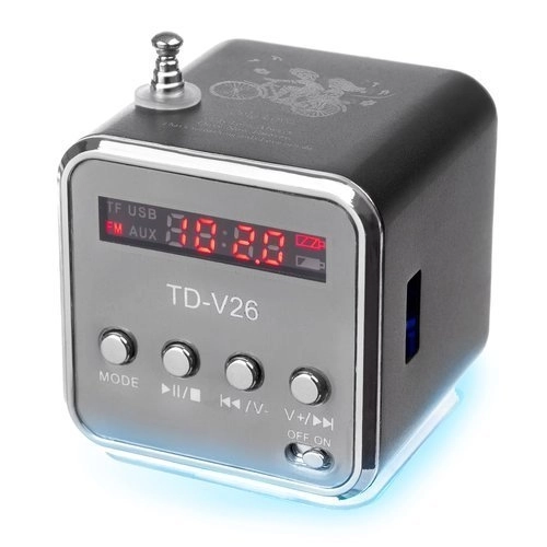 Prijenosni Bluetooth zvučnik s radiom i LCD zaslonom TD-V26
