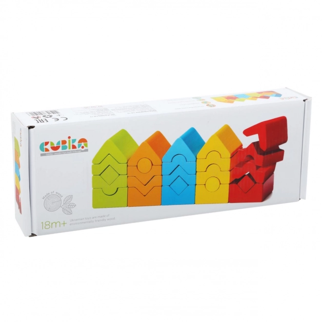 CUBIKA 15016 Set 5 tornjeva LD-13 - drvena slagalica 25 dijelova