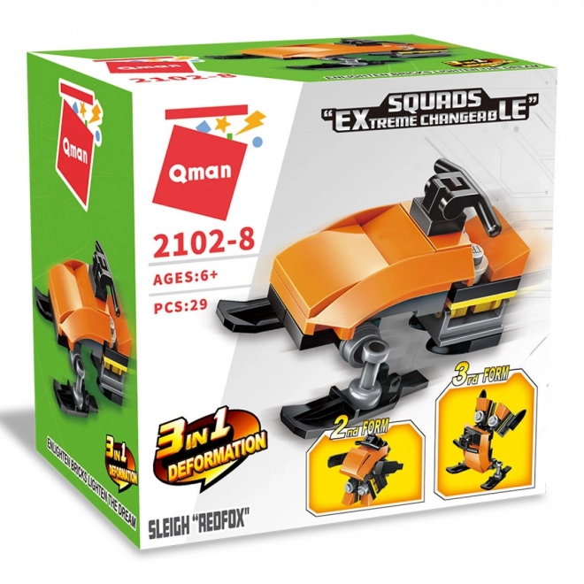 Qman Squros Extreme Detaljno Promjenjivi 2102-8 Snježni skuter Redfox 3v1