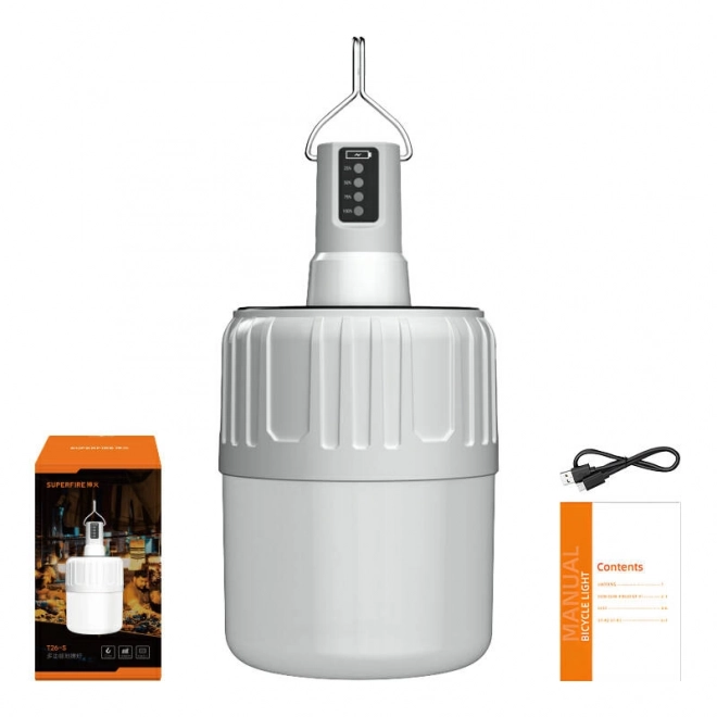 Kamperska lampa Superfire T26, 420 lm