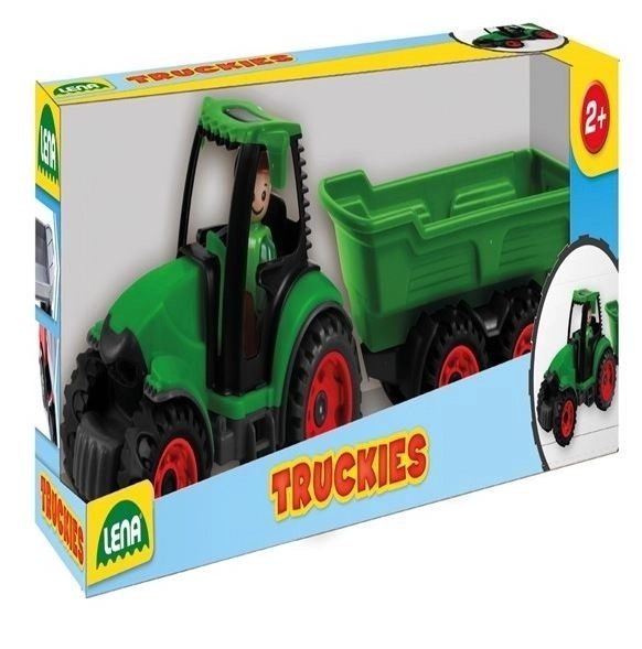 Auto Truckies traktor s prikolicom plast 32cm s figuricom u kutiji 24m+