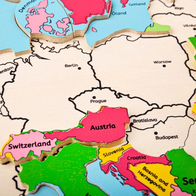Bigjigs Toys Drvene puzzle mapa Europe 25 dijelova