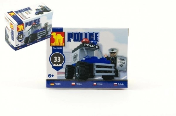 Građevinski set Dromader - policijski auto 33 kom