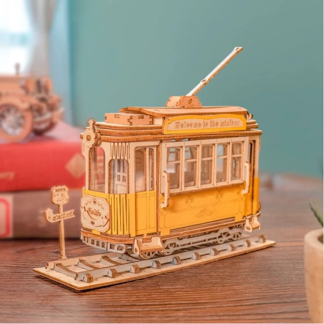Retro Tramvaj - 3D drvena slagalica