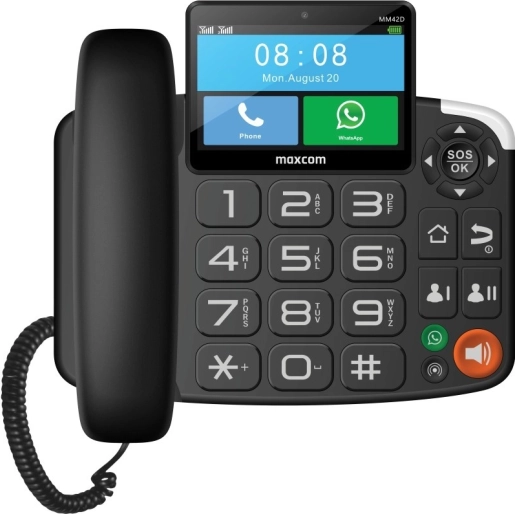 Stolni telefon Maxcom s velikim tipkama i SOS funkcijom