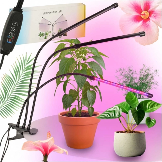 LED lampa za uzgoj biljaka s trokrakim panelom