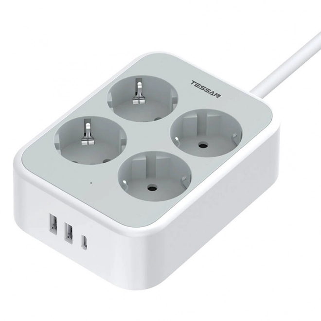 Produžni kabel Tessan bijeli