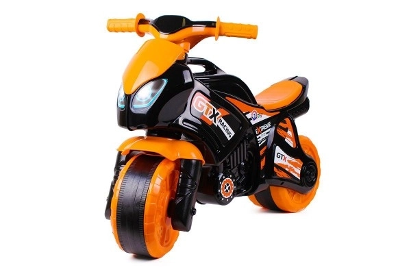 Odrážedlo motocikl narančasto-crna plastika u vrećici 35x53x74cm 24m+