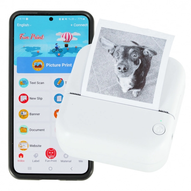 Mini termalni pisač za fotografije i bilješke s Bluetoothom