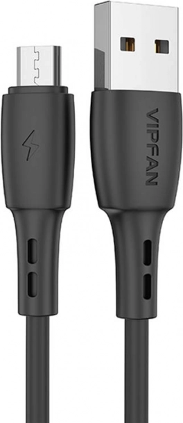 USB na Micro USB kabel Vipfan Racing X05, 3A, 1 m, crni