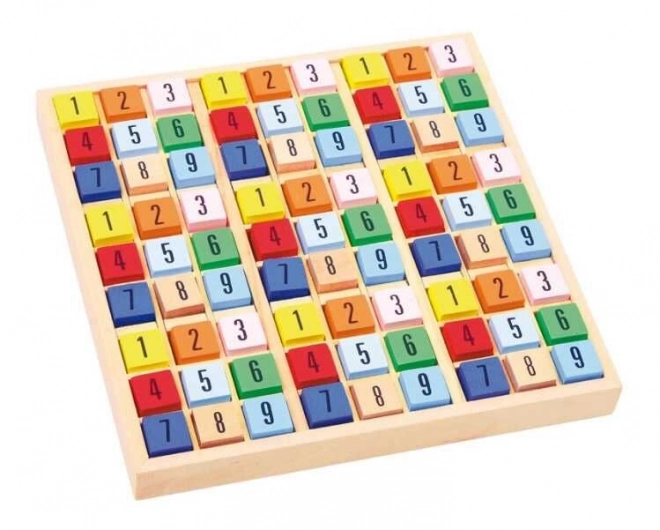 Small Foot drvene sudoku obojene kockice