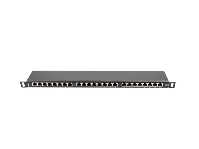 Patch panel 24 portova kat. 6 crni