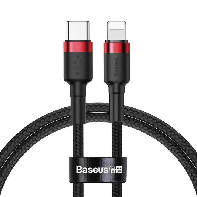 Kabel Baseus Cafule USB-C na Lightning 18W crveno-crni