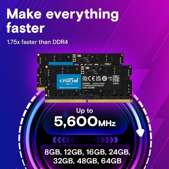 Memorija DDR5 SODIMM 24GB/5600 (2x12GB) CL46