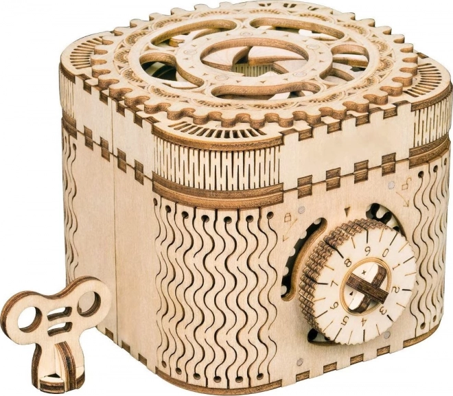 RoboTime 3D drvena mehanička slagalica Škrinjica za nakit