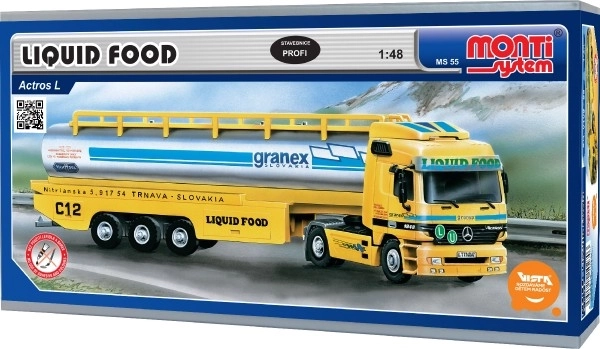Građevni set Monti System MS 55 Tekuća Hrana Actros L-MB 1:48 u kutiji 31,5x16,5x8cm