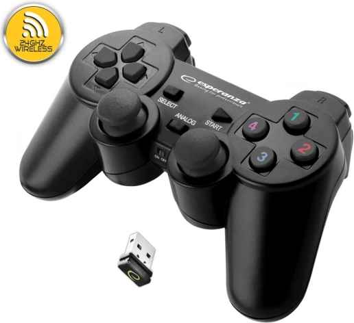 Bežični gamepad Esperanza crni
