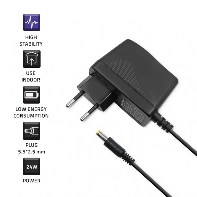 Utična napojna jedinica Qoltec 24W 12V 2A 5.5x2.5