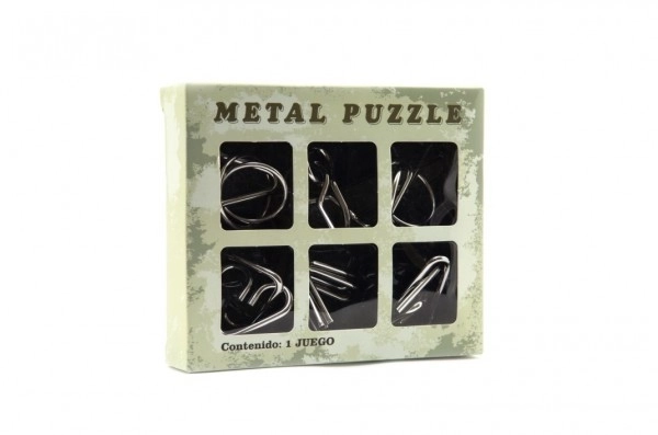 Metalne zagonetke 6 kom u kutiji 14x12cm