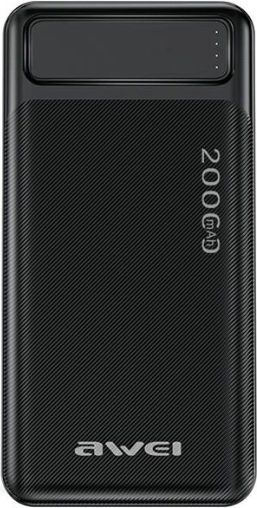 Power banka 20000 mAh P6K s zaslonom i 2× USB‑A