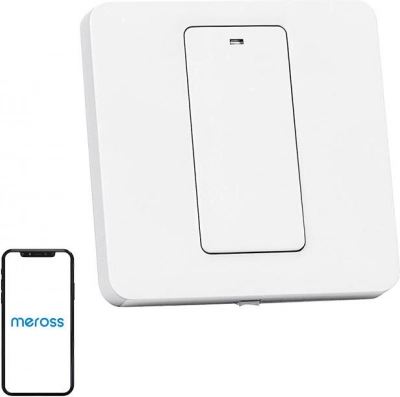 pametni dvokanalni zidni Wi‑Fi prekidač meross s podrškom za Apple HomeKit