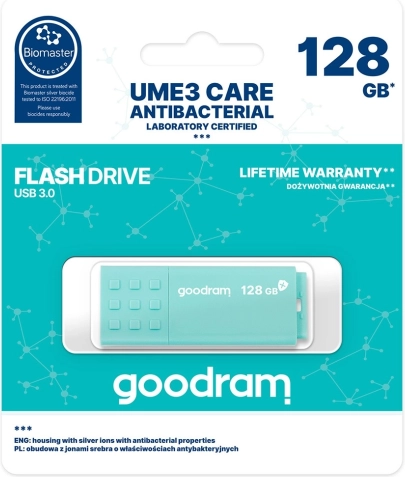 USB flash disk GOODRAM antibakterijski 128 GB USB 3.0 UME3