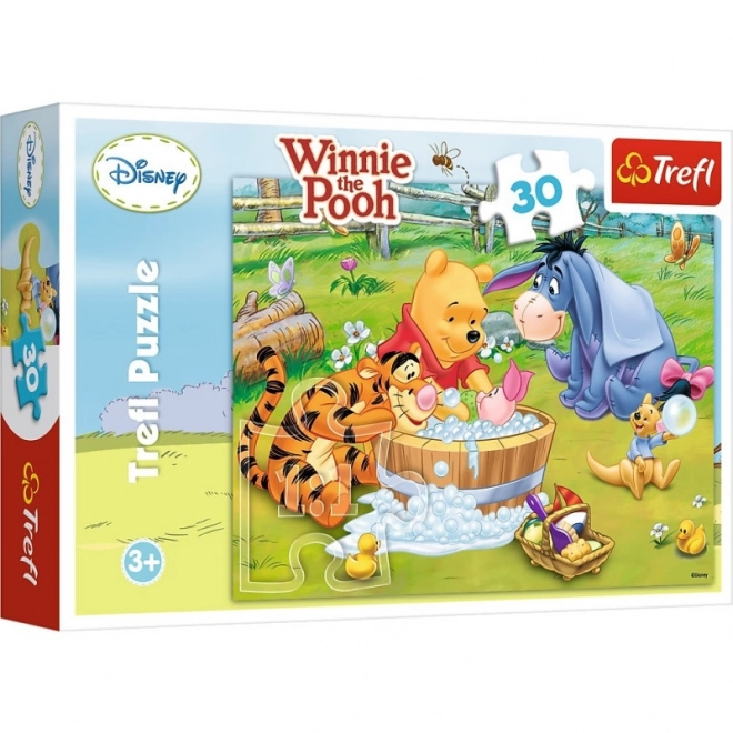 Puzzle Kupanje Praščića - Winnie the Pooh