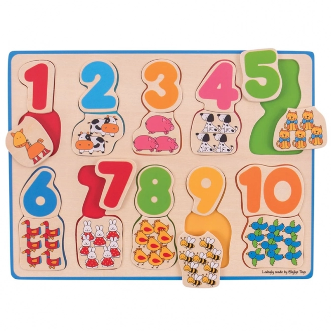 Drvene kognitivne puzzle Bigjigs Toys