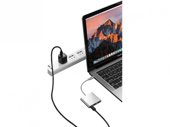 Adapter 3u1 USB-C HDMI 4K