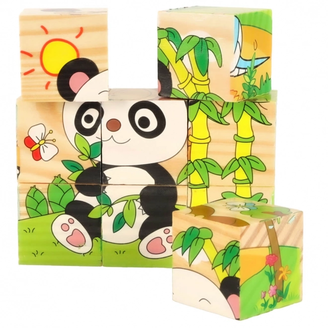 Drvene puzzle Safari 3D