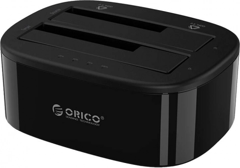Orico priključna stanica za 2.5"/3.5" HDD/SSD s kloniranjem, USB-C 5 Gbps (crna)