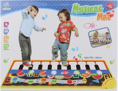 Glazbena podloga s glazbenim instrumentima – klavirska podloga 110 × 36 cm