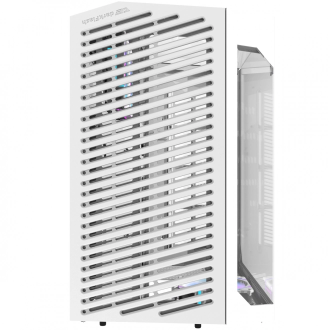 Računalno kućište Darkflash s RGB ventilatorima i držačem za GPU bijelo