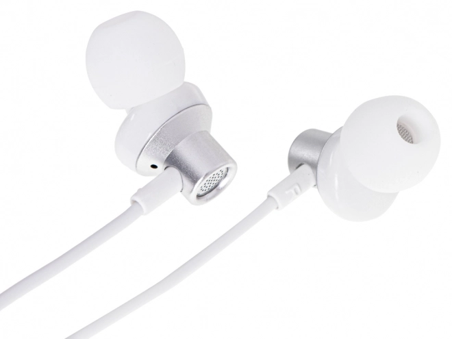 Bijele žičane slušalice s 3,5mm priključkom