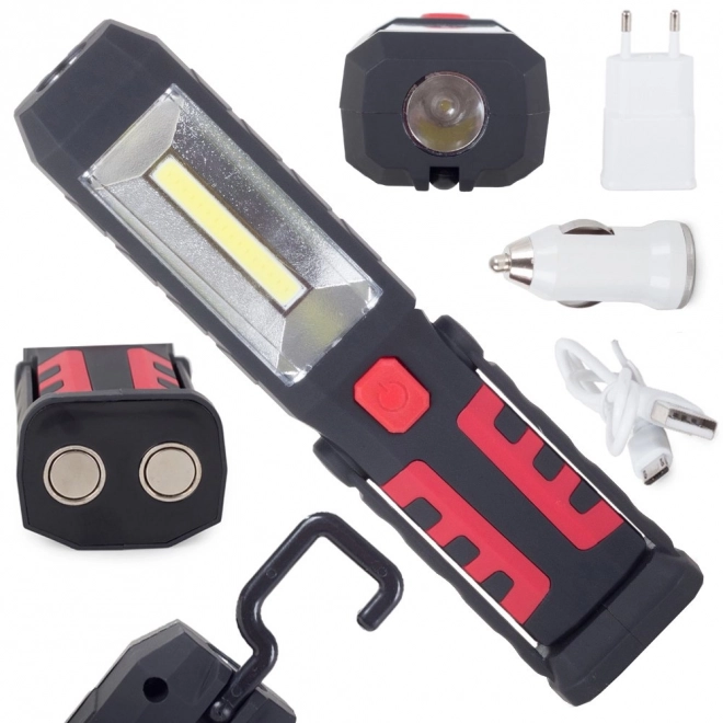 Radiona lampa 3u1 LED COB punjiva