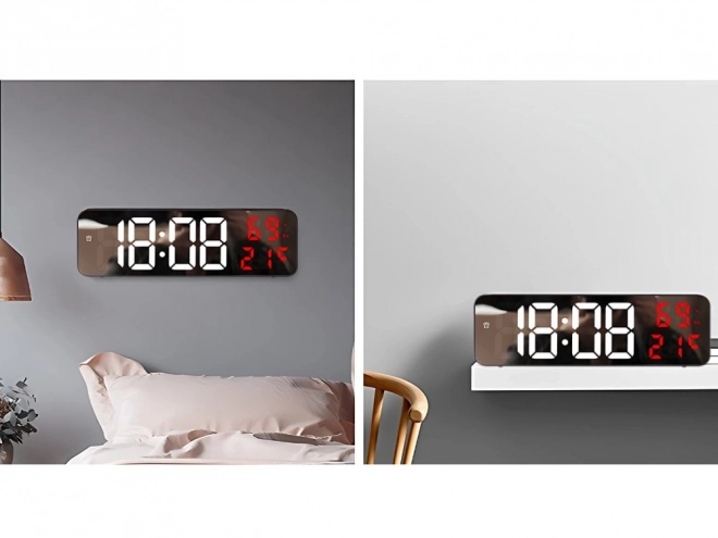 Elektronički digitalni sat s termometrom i alarmom