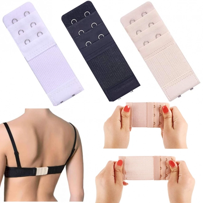 Set produžetaka za zatvarač grudnjaka 3 boje