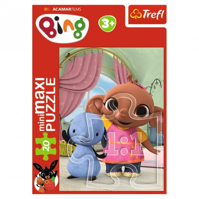Mini slagalica miniMaxi 20 dijelova Bingovi prijatelji/Kunić Bing