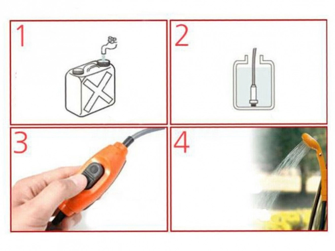 Prijenosni kamping tuš 12V