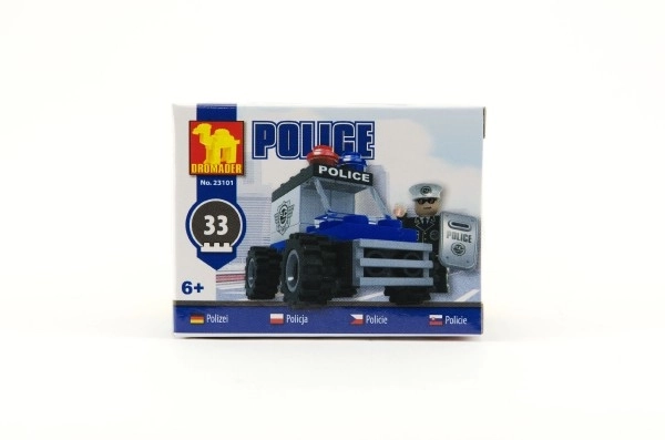 Građevinski set Dromader - policijski auto 33 kom