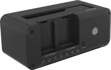 Stalak za kloniranje IB-2924MSCL-C31 Docking & CloneStation 1x 2,5"/3,5" na 1x M.2 NVMe