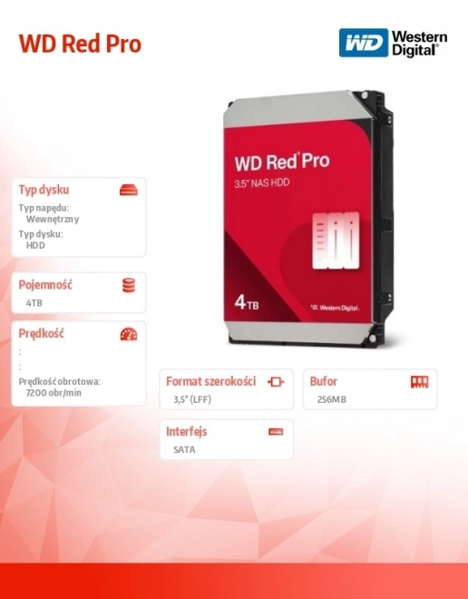 Čvrsti disk WD Red Pro 4TB SATA III 3,5"