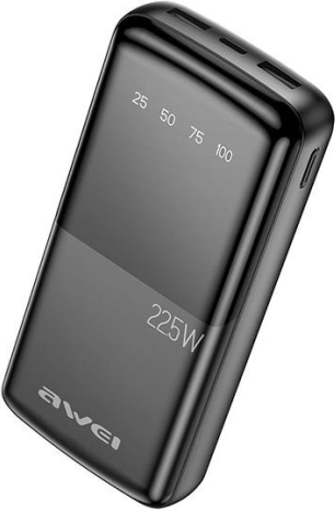 Power banka 20000 mAh Awei P13K 22,5 W s 2× USB i USB‑C
