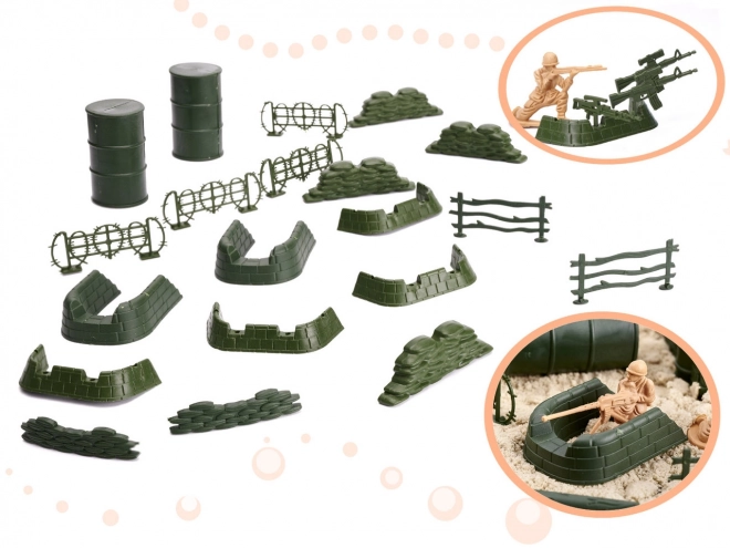 Set figurica vojnika + vojna baza 114 dijelova