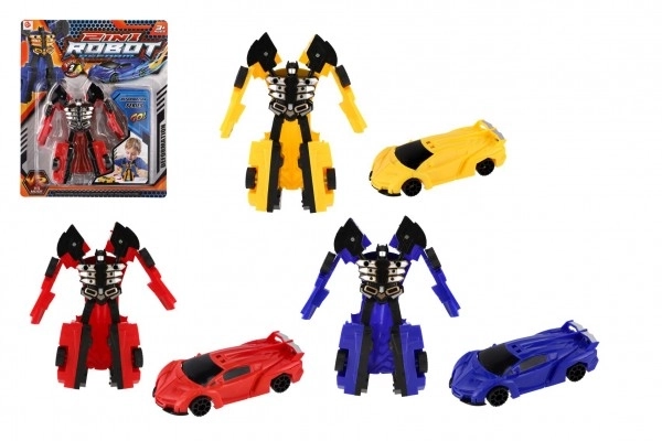 Transformer robot/auto plast 14 cm u tri boje