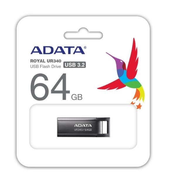 UR340 64GB USB3.2 Gen1 Flash disk crni