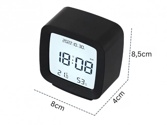 Digitalni budilica s LCD zaslonom i mjerenjem temperature i vlage