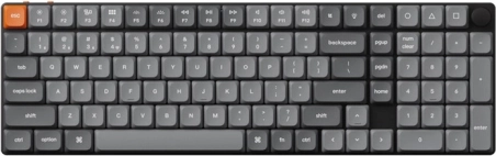 Bežična niskoprofilna tipkovnica Keychron K17 Max RGB Brown Switch